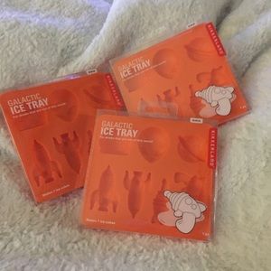 NIB 3 Galactic Space Ice Cube Trays by Kikerland